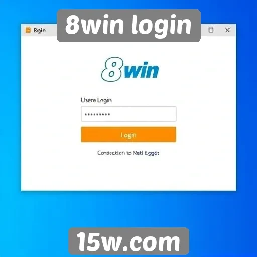 Análise da interface do 8win login